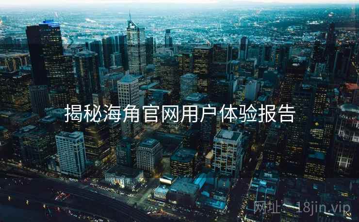 揭秘海角官网用户体验报告
